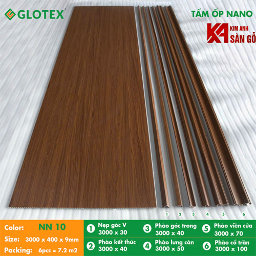 Tấm Ốp Tường Nano Glotex NN10